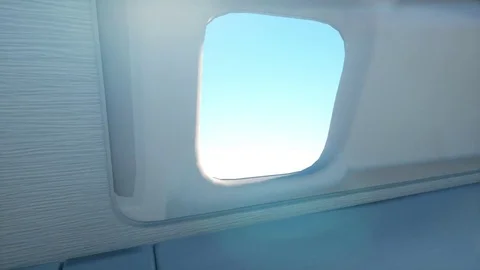 View inside a private jet 3D render Video stock 75616590