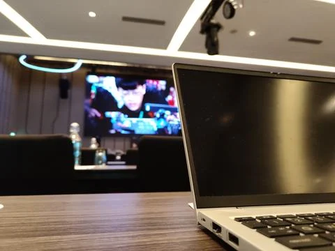 The view inside the seminar hall Stock Photos