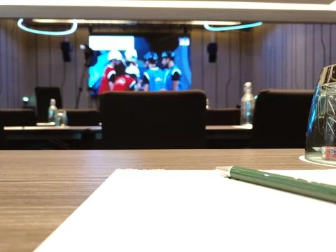 View inside the seminar hall Stock Photos