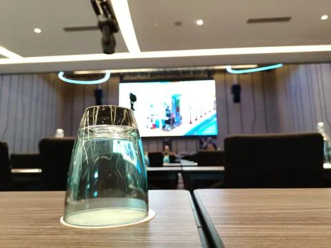 View inside the seminar hall Stock Photos