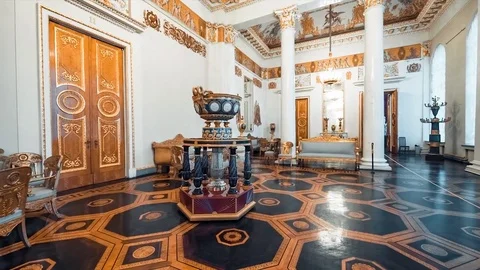 View Inside Of The State Russian Museum Video stock 77419527