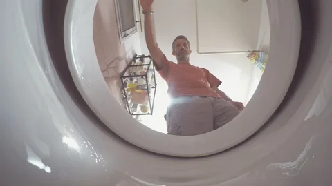 Toilet Flushing Stock Video Footage | Royalty Free Toilet Flushing