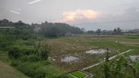 View from inside the train Stock Footage 277745272