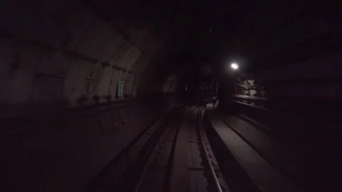View from inside train of the LRT Kelana Jaya Line Stock Footage 257201415