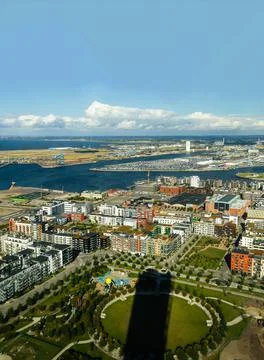 A view from the inside Turning Torso Stock Photos