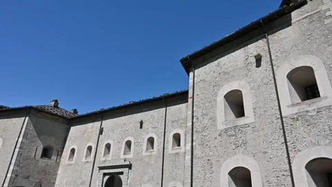 View of the interior of the bard fort Stock Footage 272467116