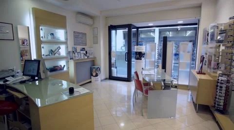 View of interior of an optical shop Stock-Footage 56570261