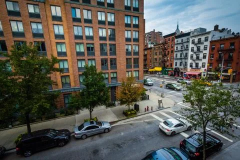 View of the intersection of 9th Avenue and 22nd Street in Chelsea, Manhattan, Stock Photos
