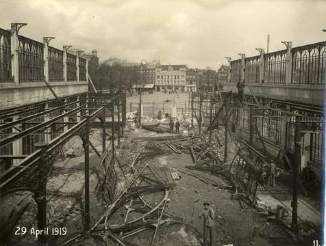 View of the intersection of t Goylaan and the Constant Erzeijstraat (backg... 스톡 사진