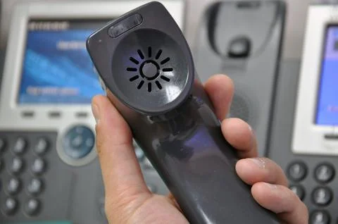 The view of IP Phone Foto stock