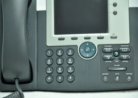 The view of IP Phone Foto stock