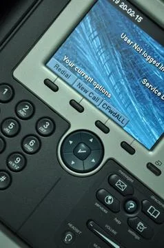 The view of IP Phone Foto stock