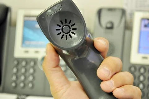 The view of IP Phone Foto stock