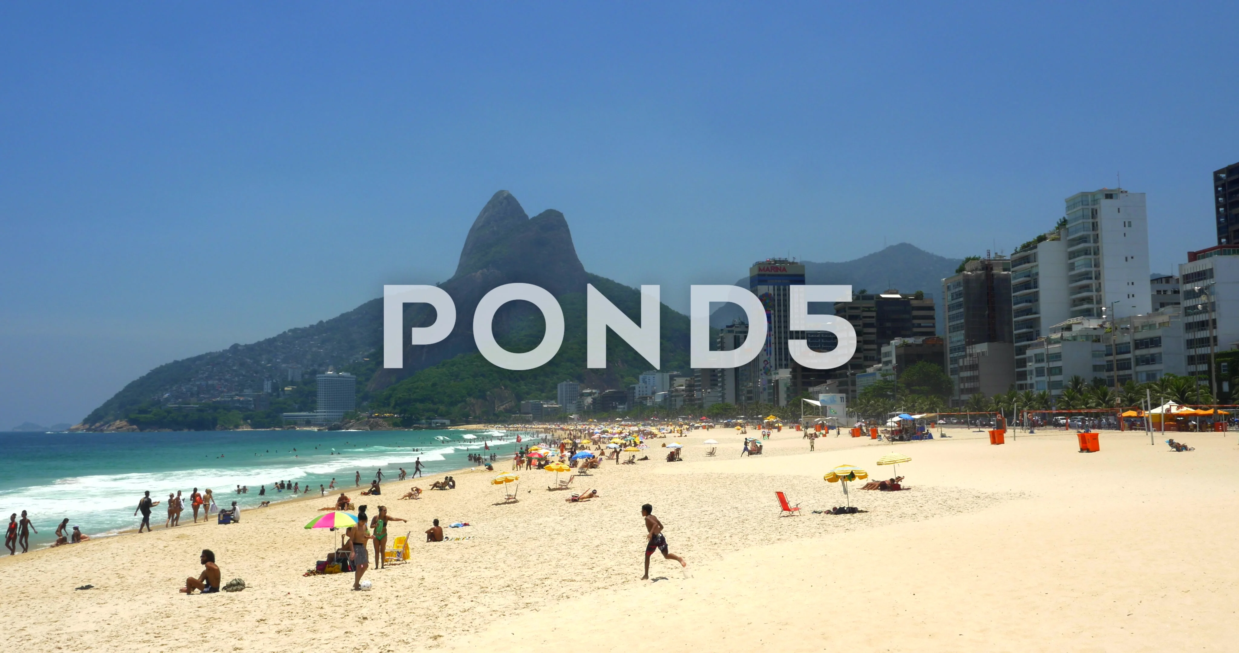 View Of Ipanema Beach In Rio De Janeiro Stock Video Pond5