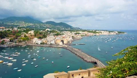 View of ischia ponte Stock Photos