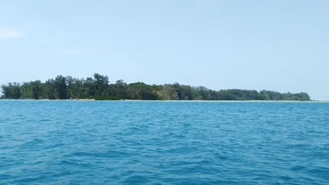 View of an island from a boat Stock-Footage 297003035