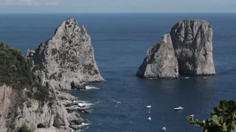 View from the island of Capri Stock Footage 41190201