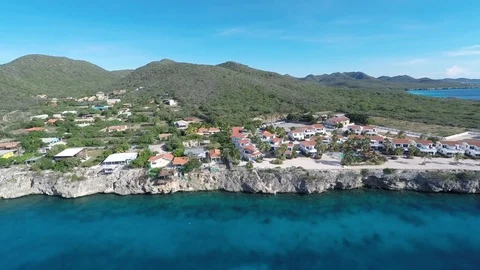 View of the Island Coast Stock Footage