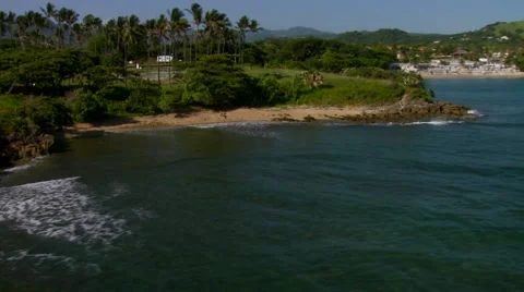 View of Island Stock Footage 54593012