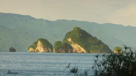 View of island Stock Footage 57815629