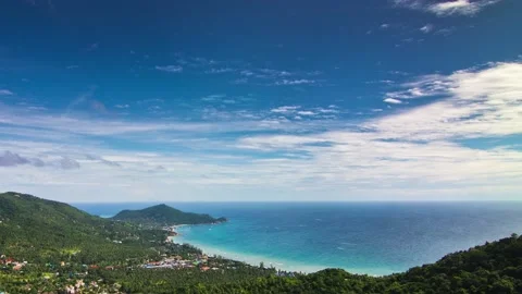 View from island time lapse Stock Footage 196296016