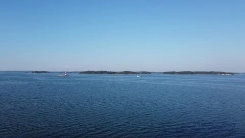 View of the islands from the ship. Stock Footage 113748053