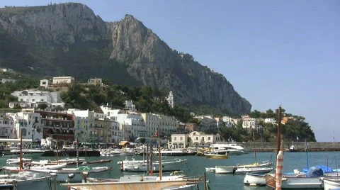 View of the Isle of Capri Stock Footage