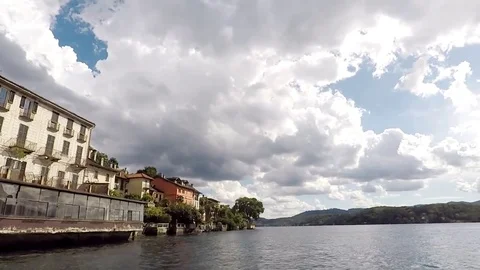 View of Isola San Giulio Stock Footage 83556255
