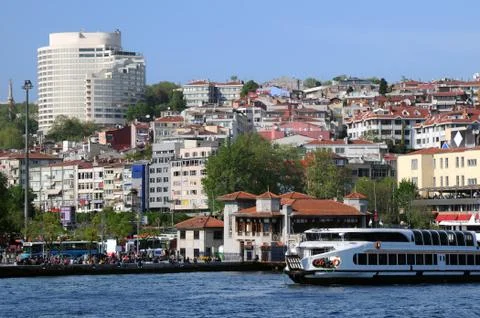 View of istanbul from bosphorus Stock Photos
