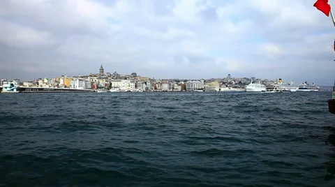 View of the Istanbul, Turkey. Stockbeeldmateriaal 39830856