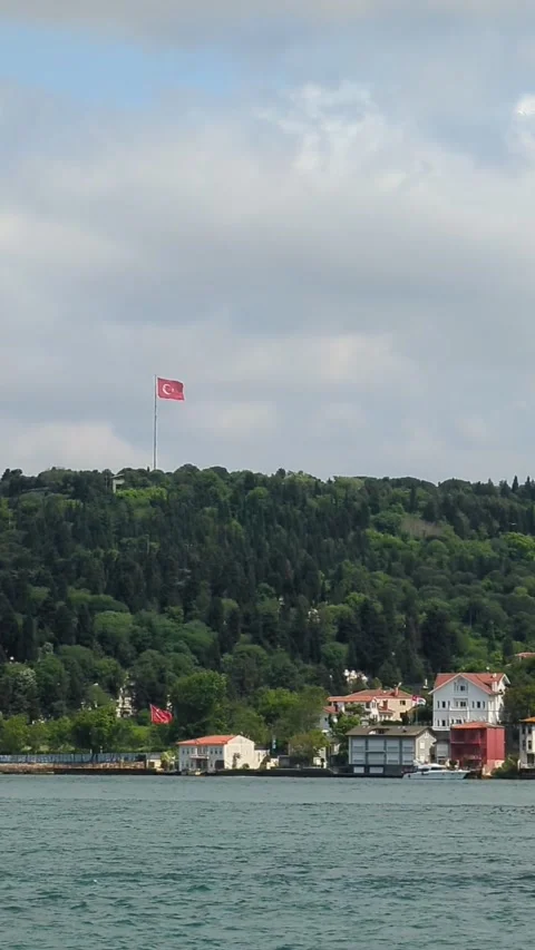 View to Istanbul from the water Stock Footage 259052352