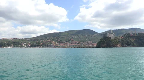 View of the Italian coast Stock Footage 32625219