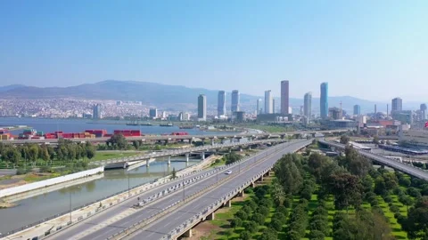 View of Izmir city, Turkey Stock Footage 292914432