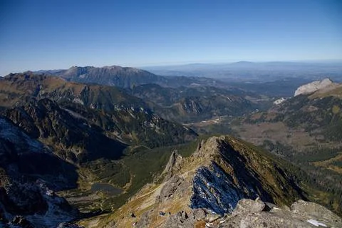 View from Jahnaci peak Stock Photos