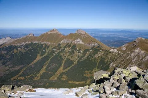 View from Jahnaci peak 스톡 사진