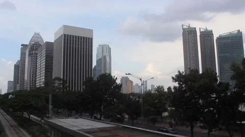 A view of Jakarta - 015 Stock Footage 80821912