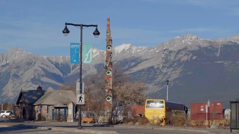 The view of Jasper Town Video stock 107186870