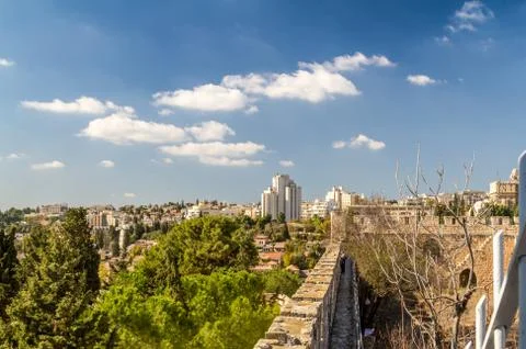 View of Jerusalem in Israel Stock Photos