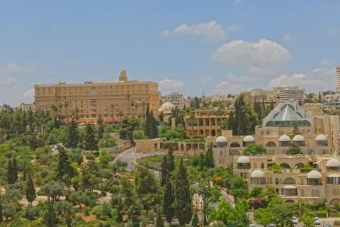 View to the Jerusalem new part Stock Photos
