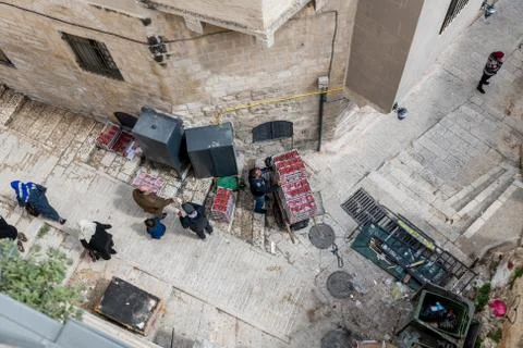 View on jerusalem from the west wall Stock Photos