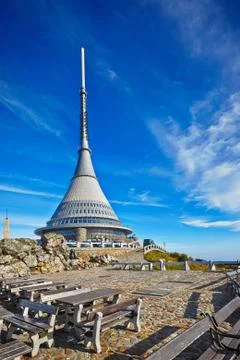 View on Jested tower, Liberec, Czech Republic Foto stock