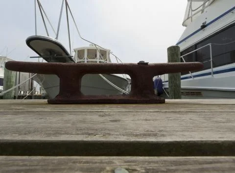 View of the jetty in the marina. Stock Photos