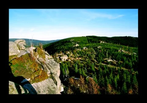 View in Jizerske mountain Stock Photos