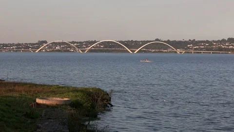 View of the JK Bridge from Asa Delta Stock Footage 112359630