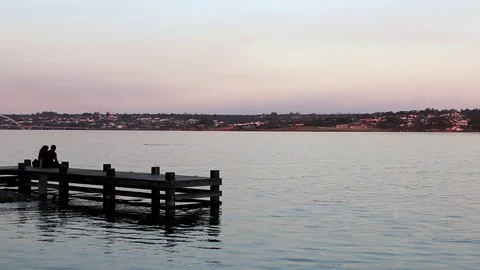 View of the JK Bridge from Asa Delta Video stock 112359715