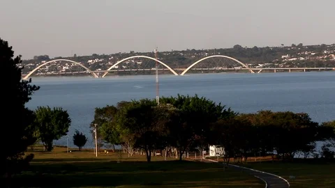 View of the JK Bridge from Asa Delta Stock Footage 112359761