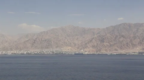 View of Jordan from Israel Stock Footage 44059308