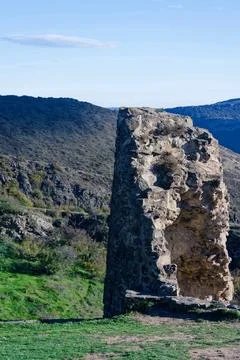 View from Jvari Monastery. Stock Photos
