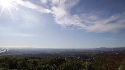 The view from the Kahlenberg in Vienna Stock Footage 143093117