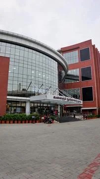 View of Kalaignar Centenary Library with state of art great architecture. Stock Photos
